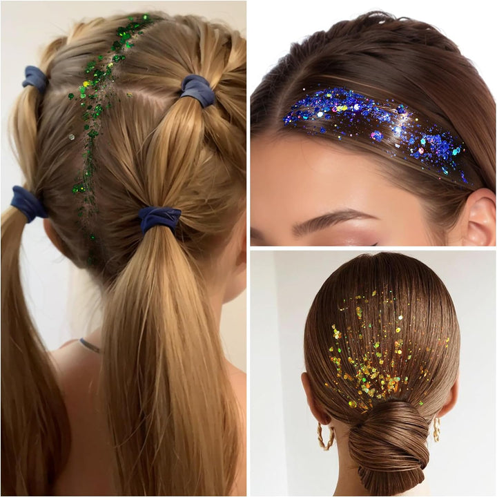 Body Glitter Face Glitter Makeup Festival Glitter, 12 Colors Face and Body Glitter Gel, Hair Glitter Gel, Body Makeup