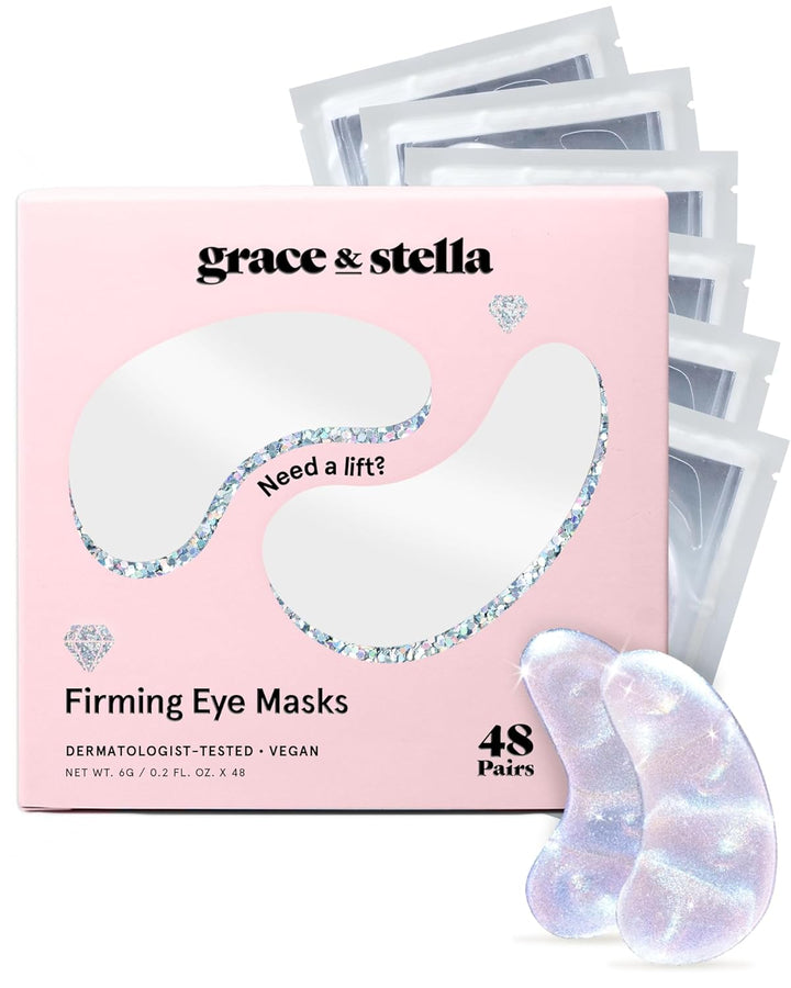 under Eye Mask Variety Pack - 18 Pairs of under Eye Patches for Dark Circles - with 6 Colors (3 Pairs/Color) - Gel Masks Puffy Eyes for Women - Vegan Cruelty Free Bridesmaid Gifts