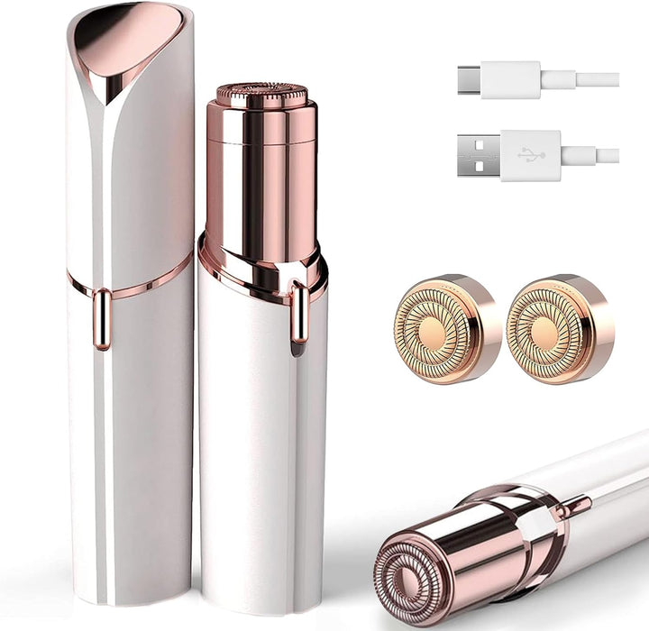 Facial Hair Removal for Women, Electric Painless Facial Hair Remover for Face, Lip, Chin with USB Rechargeable