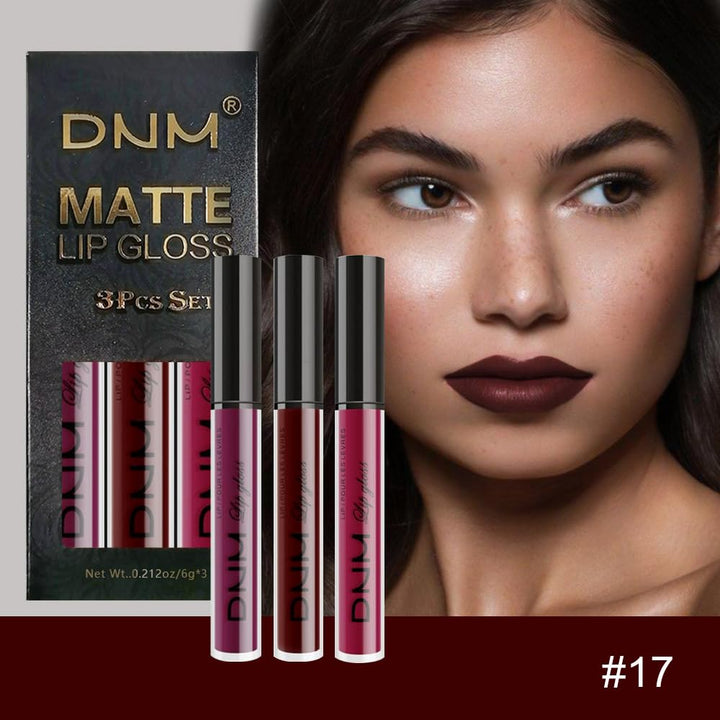 3Pcs Dark Red Purple Plum Matte Liquid Lipstick Sets for Women Matte Lip Stain Long Lasting Waterproof, Burgundy Blood Blue Red Lipstick, Black Cherry Maroon Gothic 24 Hours Magic Lipsticks