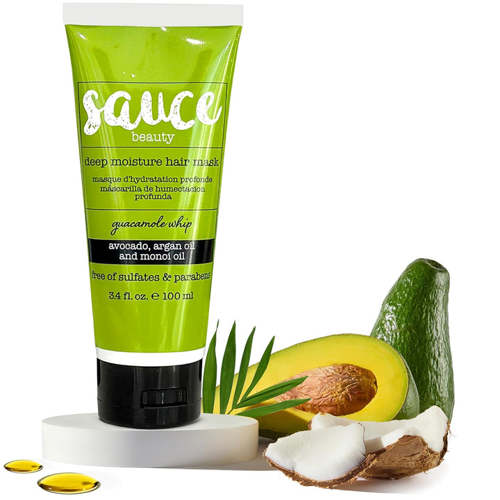 Guacamole Whip Hair Mask - Deep Conditioning Hair Mask for All Hair Types W/Avocado, Honey & Argan Oil - 12 Fl Oz Hair Mask for Dry, Damaged & Frizzy Hair (Guacamole)