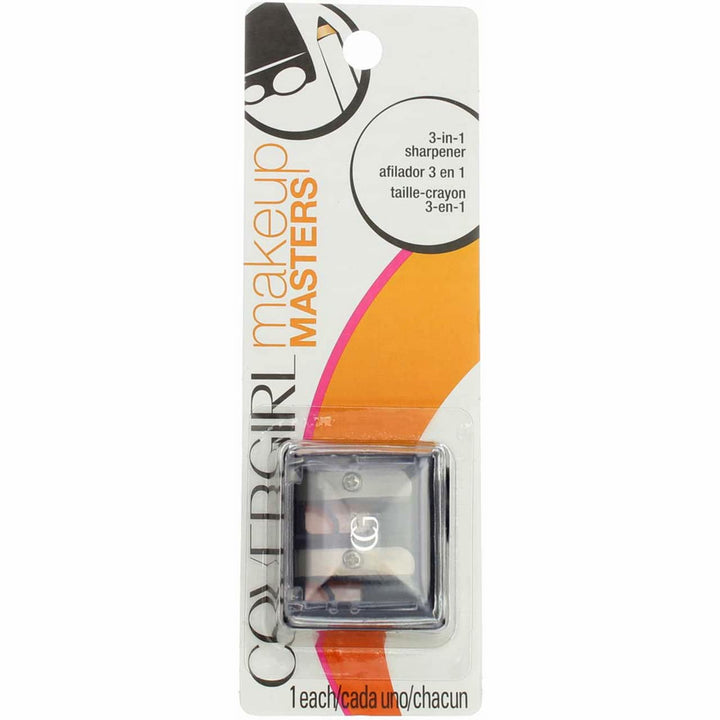 Makeup Masters 3-In-1 Pencil Sharpener, 1 Count (Packaging May Vary)