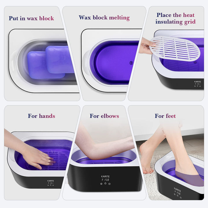 Paraffin Wax Refills, 10 Pack Lavender Scented Paraffin Wax Beads Blocks for Paraffin Bath, Paraffin Wax Machine Refills for Hand Feet Dry Skin,Rrelieves Muscle Fatigue, Hydration and Nourish