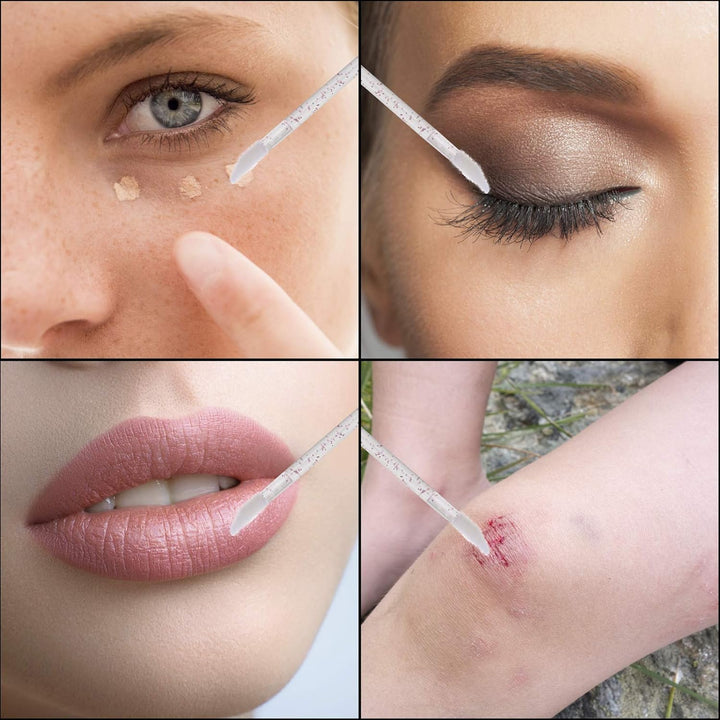 300 Counts Lip Applicators Disposable Lip Brushes Crystal Lipstick Lip Gloss Wands, Pink