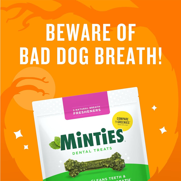Dental Chews for Dogs, 40 Count, Vet-Recommended Mint-Flavored Treats for Tiny/Small Dogs 5-24 Lbs, Dental Bones Clean Teeth, Fight Bad Breath, and Removes Plaque and Tartar