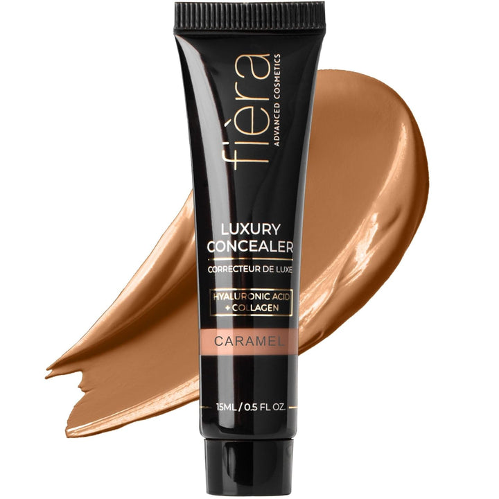 Luxury Concealer & Foundation with Anti-Aging Ingredients - Full Coverage for Dark Circles, Wrinkles, Fine Lines, and Spots, All-Day Wear for Mature Skin - Bisque, 0.5 FL. OZ. / 15 ML