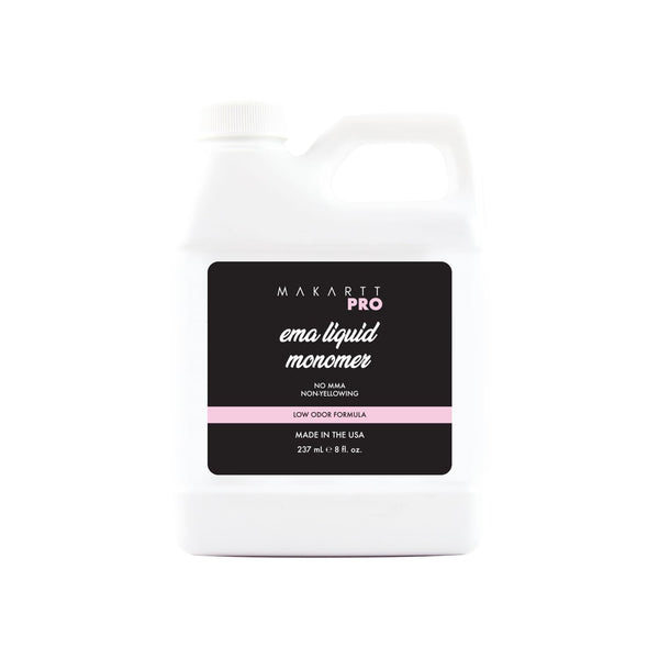 Low Odor, MMA Free Monomer, Non-Yellowing Professional Grade Formula, Beginner Nail Tech Friendly - Essential Acrylic Nail Supply for Nail Technicians (8 Fl Oz)