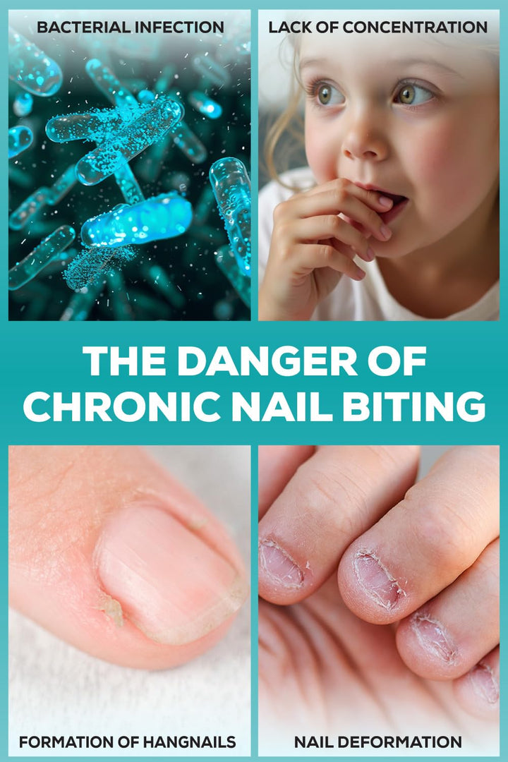 Nail Biting Prevention for Kids - Thumb Sucking Deterrent for Kids, Toddlers, Children - No Bite Nail Polish Pen - Bitter Taste - Safe & Effective Solution for Age 3+
