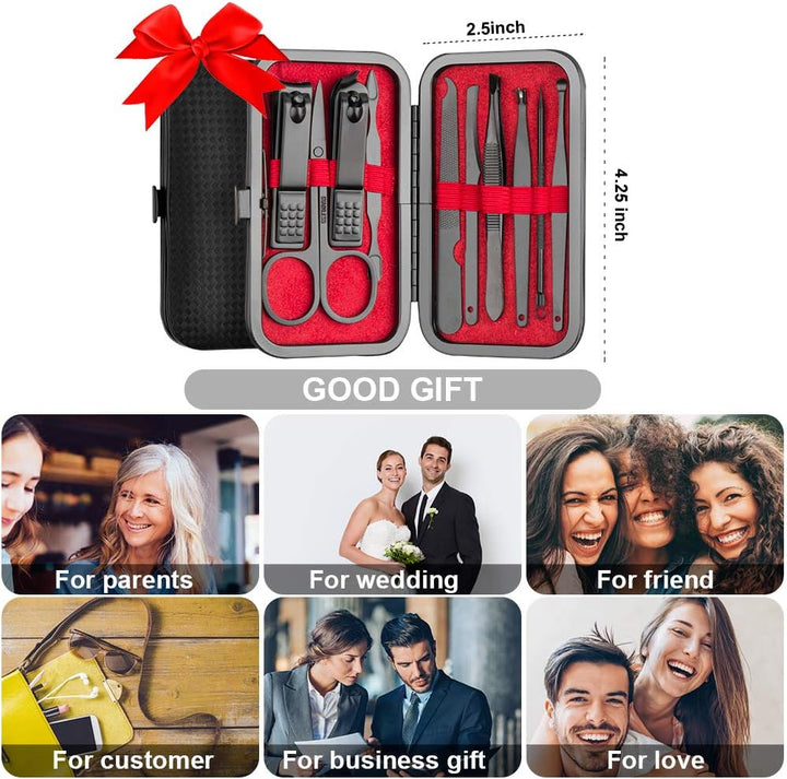 Manicure Kit,  Manicure Set, Mens Grooming Kit, Nail Care Set, Manicure Kit for Men and Women,Nail Kit,Grooming Kit,Nail Clipper Set,Stocking Stuffers,Stocking Stuffers for Teen Boys,Gifts for Men