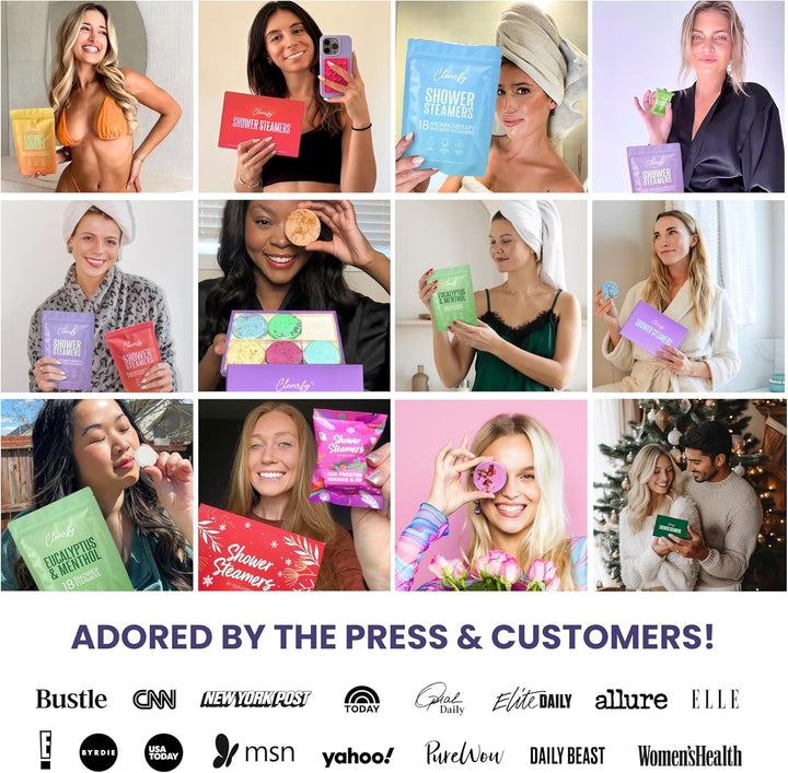 Shower Steamers Aromatherapy – Stocking Stuffers for Women, Teens and Wife – Christmas Gifts for Women and Teen Girls – White Elephant Gifts for Adults – 6 Tablets