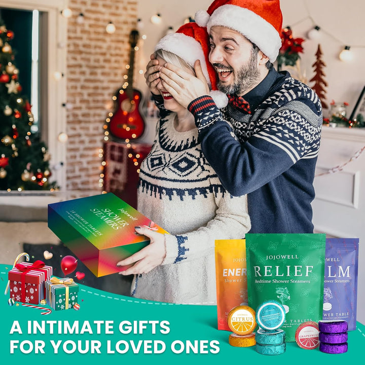 Shower Steamers Aromatherapy - 18 Pack Birthday Gifts for Women, Self Care, Christmas Gifts Stocking Stuffers for Adults, Women, Men, Mom, Teens, White Elephant, Relaxation Home SPA