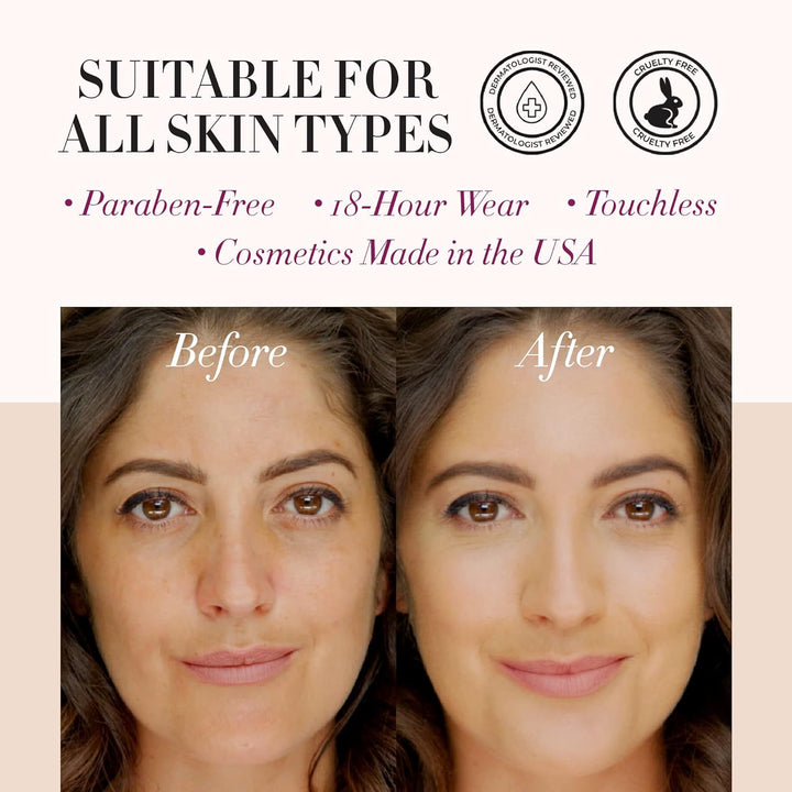 Air Icon Pro Airbrush System with 4-Piece Foundation Starter Kit, Medium Coverage - Quick, Easy & Long Lasting Application - Includes Silk 4-In-1 Foundation, Highlighter and Blush