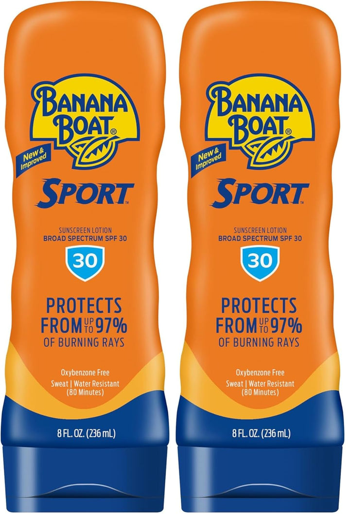 Sport Ultra Sunscreen Lotion SPF 30, Travel Size 3Oz Twin Pack, Sweat & Water Resistant Sunblock for Active Lifestyle(Pack of 2)