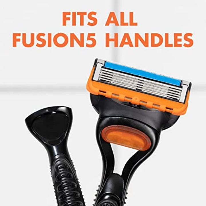Fusion5 Razor Refills for Men, 12Ct Cartridges, Lubrication Strip, Precision Trimmer for Men, 5-Bladed Refill Blades for Close Shave