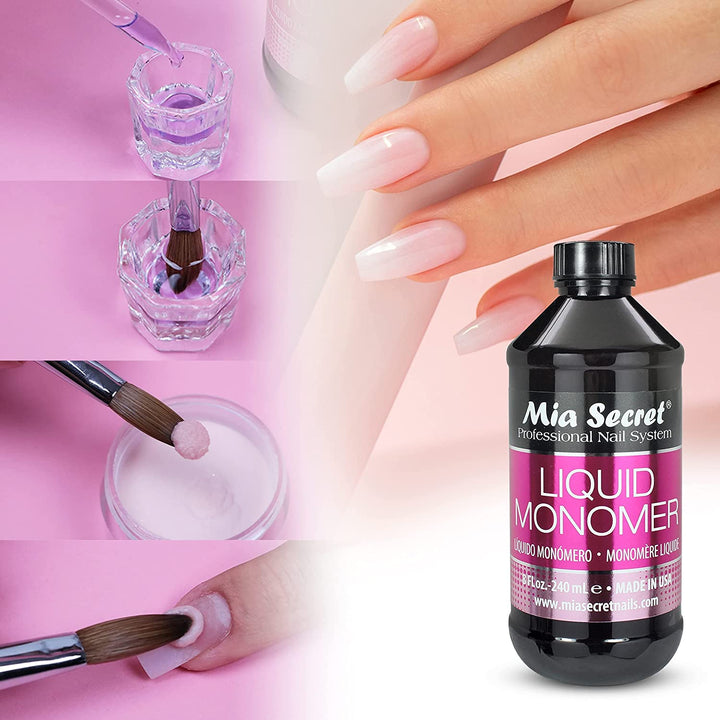 1  4 Oz / 120Ml LIQUID MONOMER PROFESSIONAL ACRYLIC NAIL SYSTEM