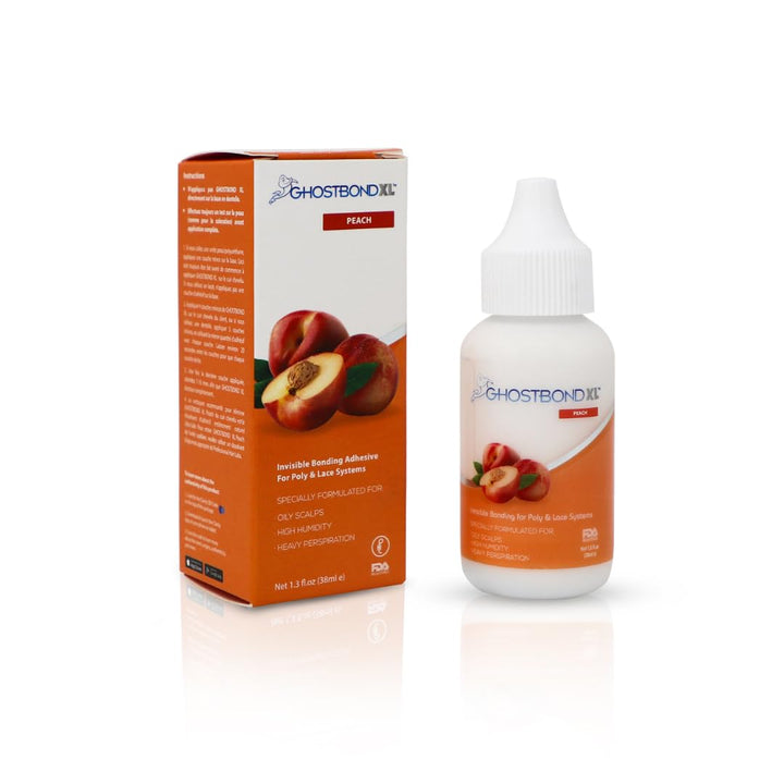 GHOSTBOND XL Hair Replacement Adhesive 1.3Oz- Invisible Wig Bonding Glue: Water & Oil-Resistant, Non-Toxic, Light Hold for Secure and Natural-Looking Poly and Lace Hairpiece, Wigs & Toupee Systems