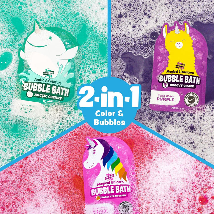 ® Magical Kids Bubble Bath, Variety 12 Pack | Creates Colorful Water & Tons of Foam Bath Bubbles | Nontoxic | Character-Themed Bubble Bath for Kids | Pink, Purple & Teal Bath Colors