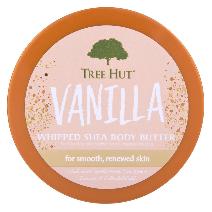 Whipped Shea Body Butter - Vanilla - 8.4 Oz - Lightweight, Long-Lasting, Hydrating Moisturizer - Made with Shea Butter