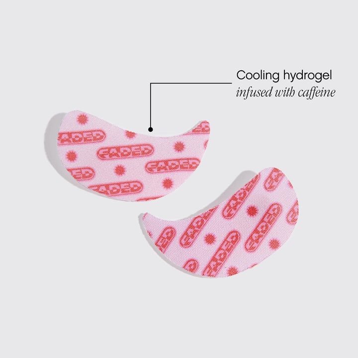 Faded Brightening under Eye Masks | Revitalizing Patches to Depuff, Hydrate, and Illuminate | Diminishes Dark Circles and Fine Lines | Made with Kojic Acid, Caffeine & Niacinamide