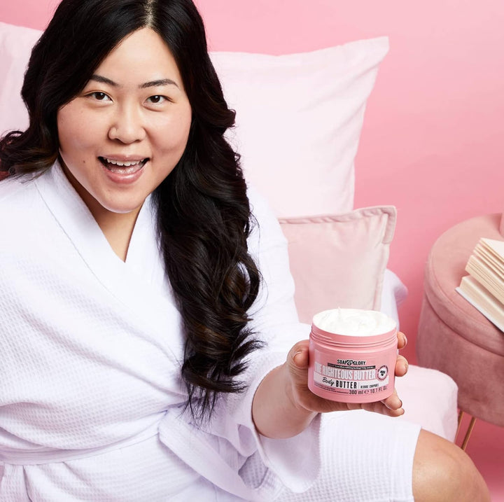 the Righteous Moisturizing Body Butter - Hydrating Vegan Body Moisturizer for Dry Skin with Shea Butter, Vitamin E & Rosehip Seed Oil - Rich Cream for Women & Men (300Ml)