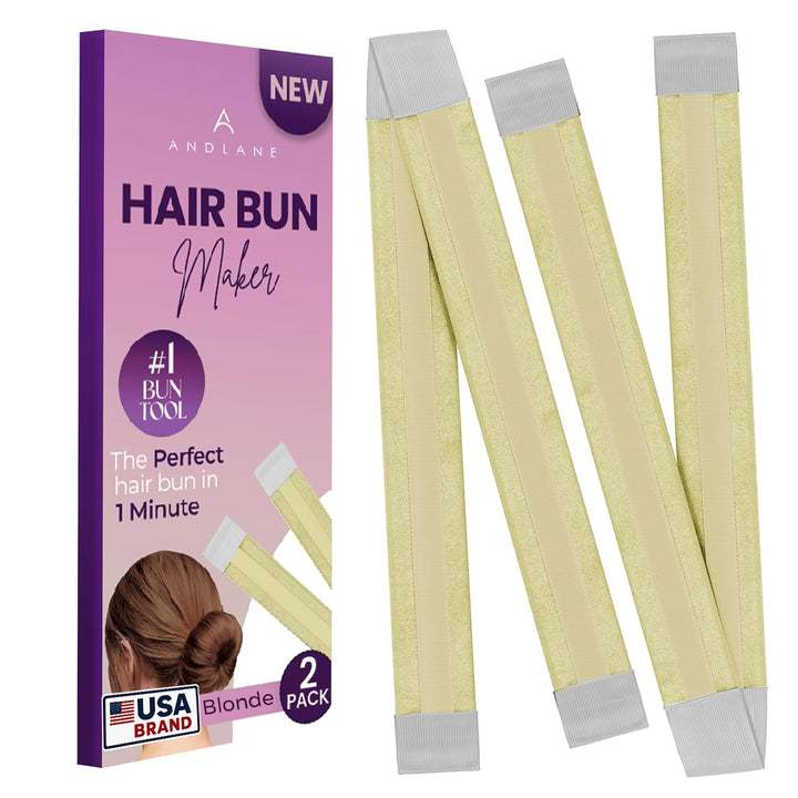 Women'S Hair Bun Maker French Twist Hair Fold Wrap Snap by  (1 Brown, 1 Light Brown)