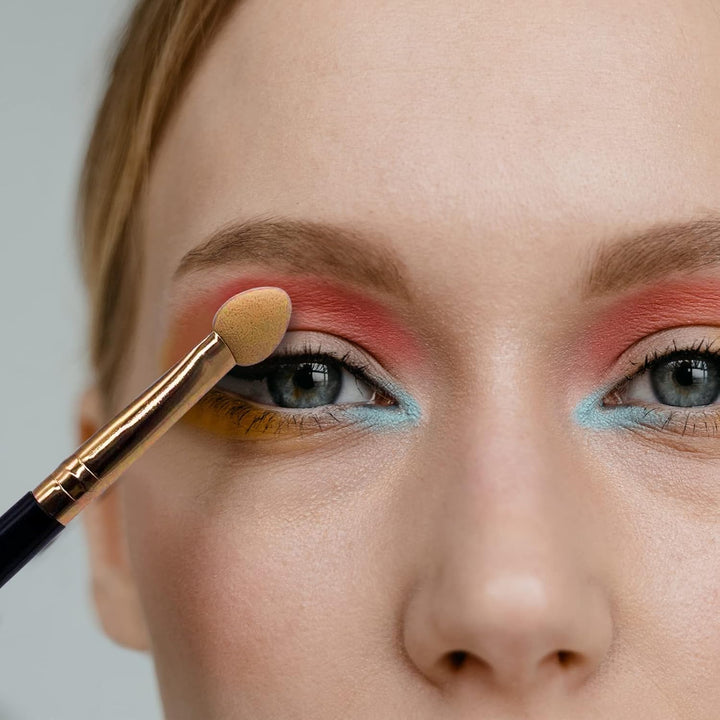 Eyeshadow Applicators Sponge Double Sided Reusable 5Pcs Professional Blendable Organic Foam Tip Makeup Eye Shadow Applicator Brush Set Washable