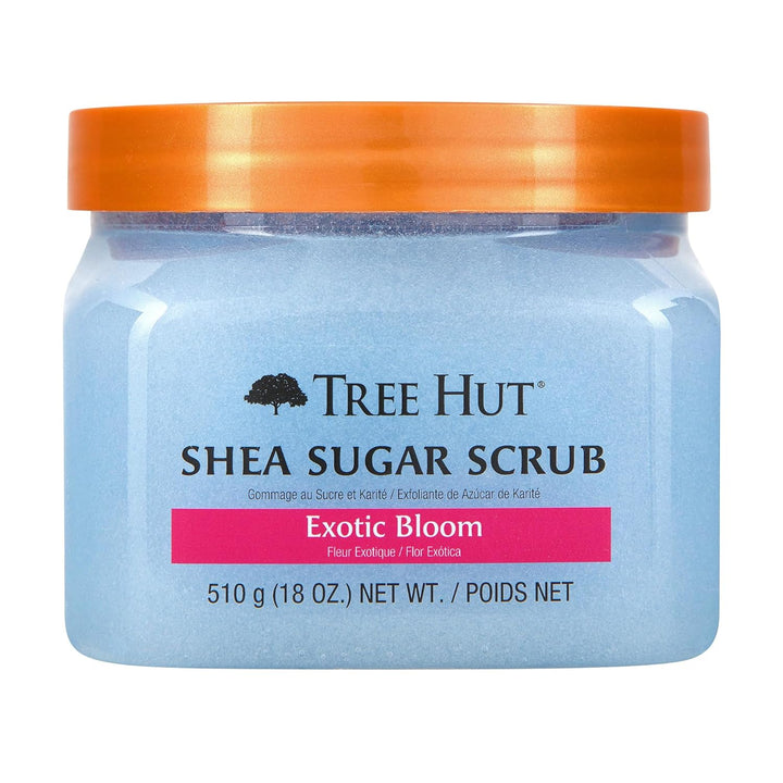 Moroccan Rose Shea Sugar Scrub, Exfoliating, Hydrating & Moisturizing Body Scrub with Shea Butter & Nourishing Essential Oils, Smooth & Soften Skin, 18 Oz