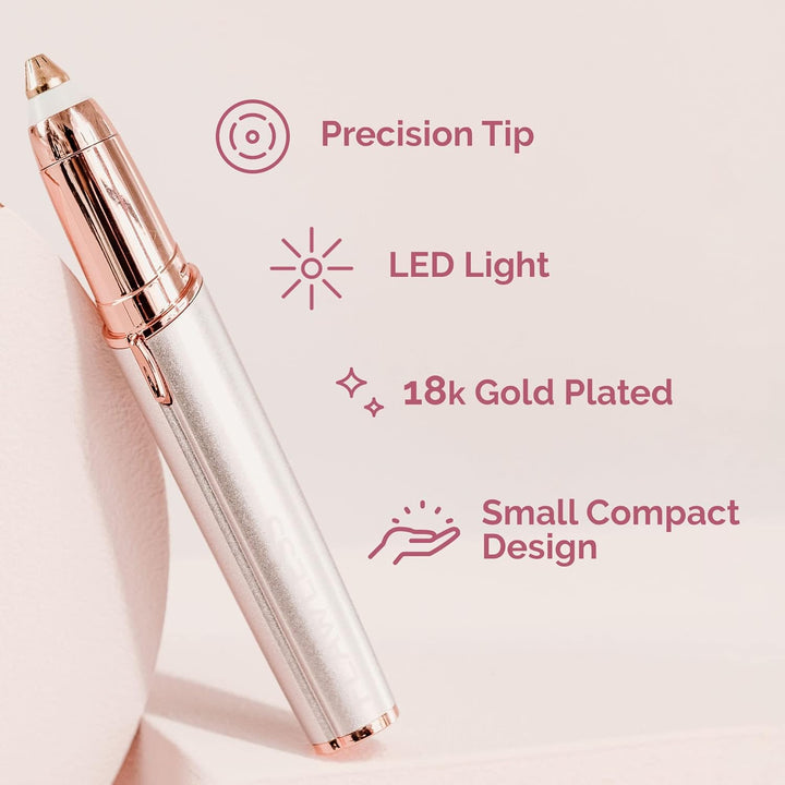Brows Eyebrow Hair Remover Electric Razor for Women with LED Light for Instant and Painless Hair Removal