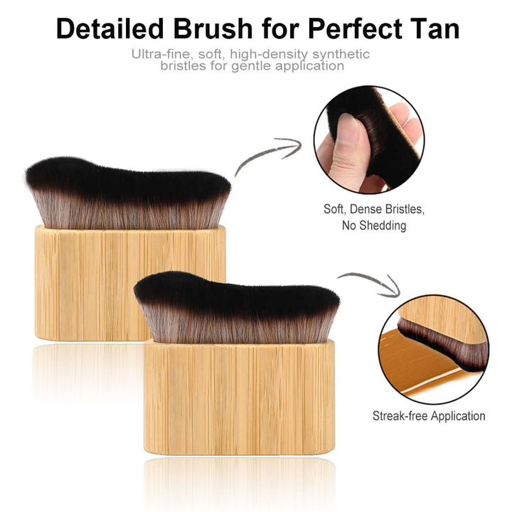 3 in 1 Self Tanning Mitts Self Tanner Mitt Applicator Kit - Tanning Glove for Self Tan Mitt, Tanning Brush for Self Tan Brush Back Tanning Applicator Kabuki Body Brush Self Tanner Back Applicator