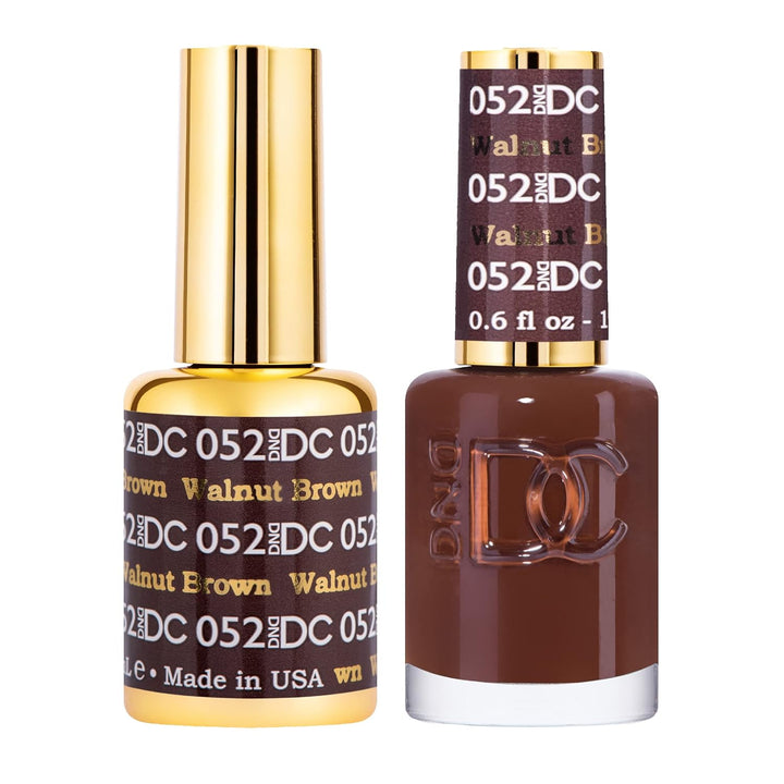 DND Gel Polish Set, Brown Collection, UV/LED Gelpolish and Air Dry Nail Lacquer, Matching Chip-Free Polish Duo, 0.5 Fl Oz Each