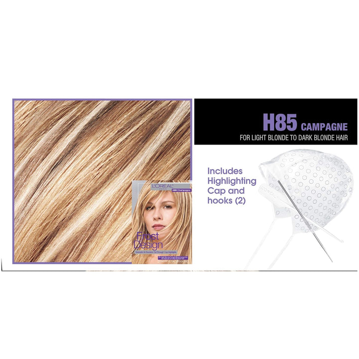 Frost and Design Cap Hair Highlights for Long Hair, H85 Champagne, 1 Kit