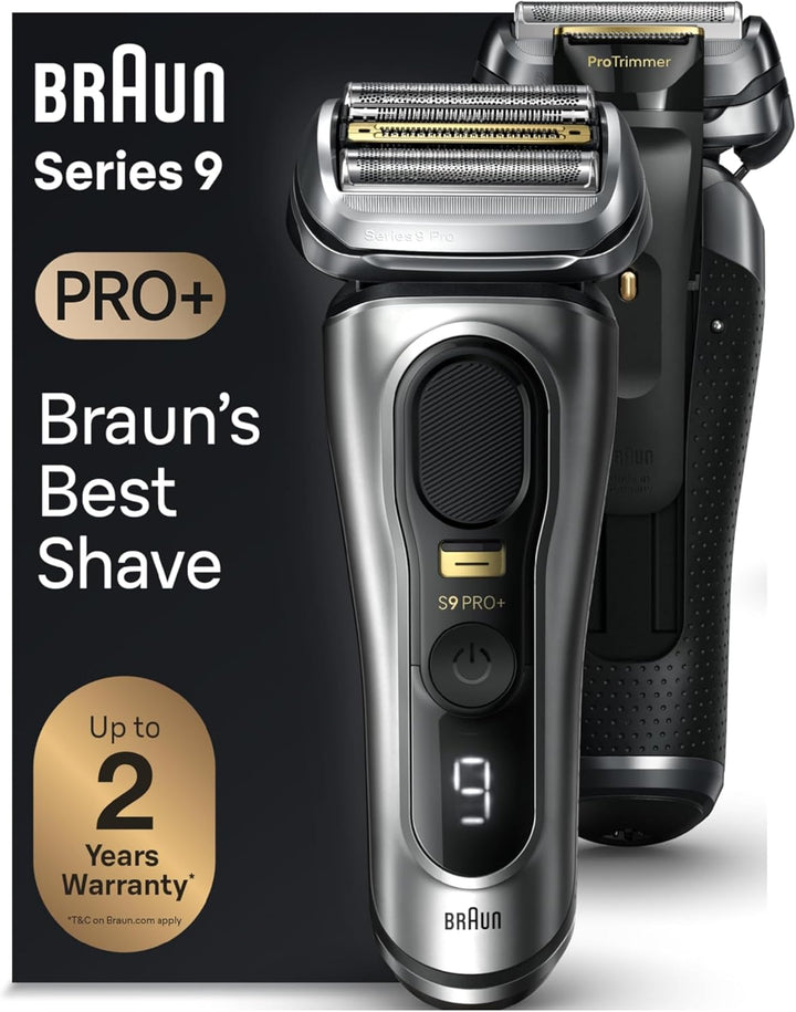 Series 9 PRO+ Electric Razor for Men, 5 Pro Shave Elements & Precision Long Hair Trimmer, 6In1 Smartcare Center, Wet & Dry Electric Razor for Smooth Skin with 60Min Battery Runtime, 9567Cc