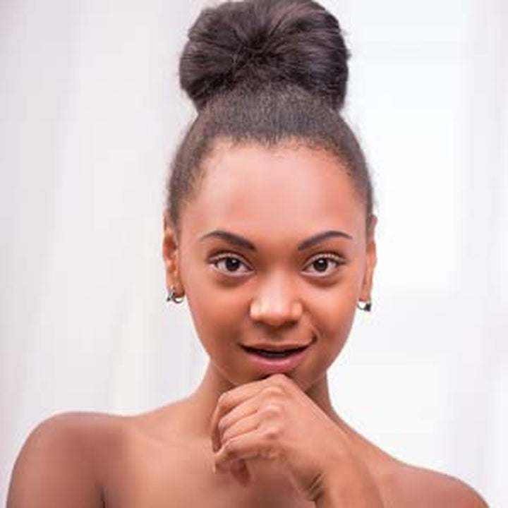 Magic Bun Maker (2 Small, 2 Large) Foam Sponge Bun Shaper Hair Accessories (Brunette)