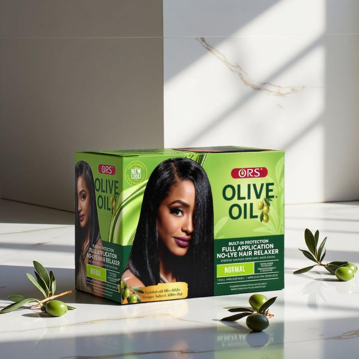 Olive Oil Built-In Protection Full Application No-Lye Hair Relaxer Normal Strength (Pack of 1)