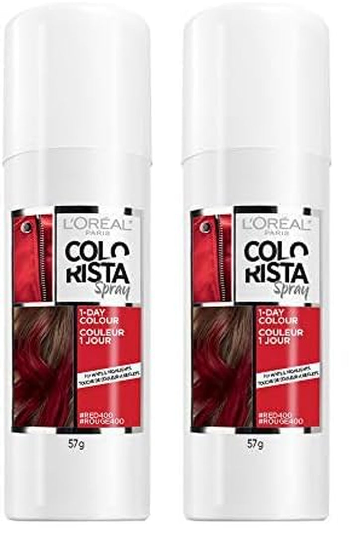 Colorista 1-Day Washable Temporary Hair Color Spray, Silver, 2 Ounce
