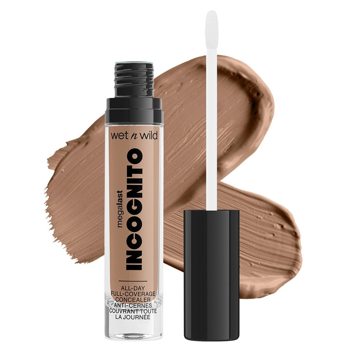 Mega Last Incognito All-Day Full Coverage Liquid Matte Concealer, Light Beige, 0.18 Ounce
