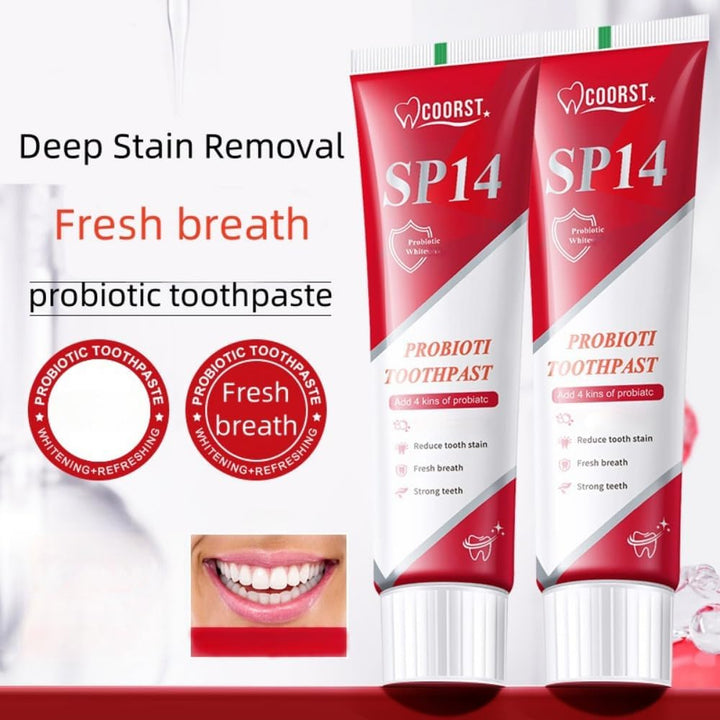 Sp14 Probiotic Toothpaste, Sp14, Fresh Breath, Deep Cleaning Care Toothpaste, Basic Cleaning for Home & Travel Use