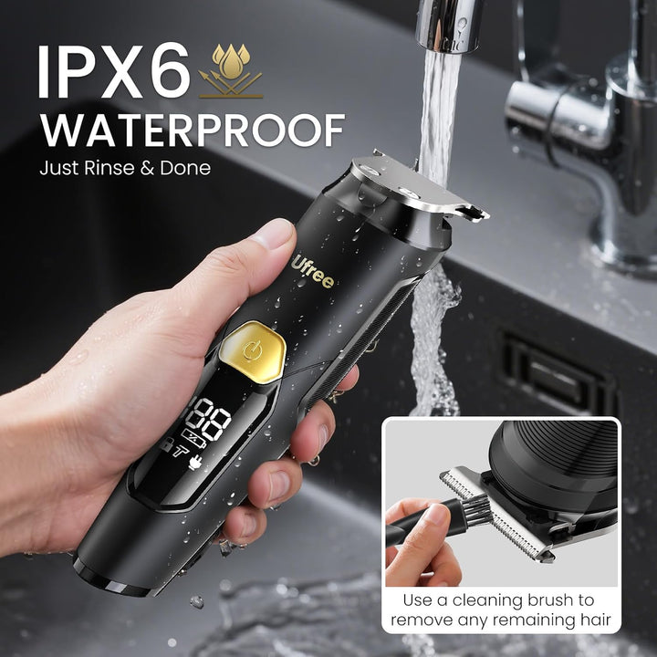 3-In-1 Beard Trimmer Kit, Men'S Electric Shaver Razor for Mustache Body Nose Facial Hair, Professional Hair Trimmer, Rechargeable Clippers, Waterproof Beard Grooming, Birthday Gifts for Men