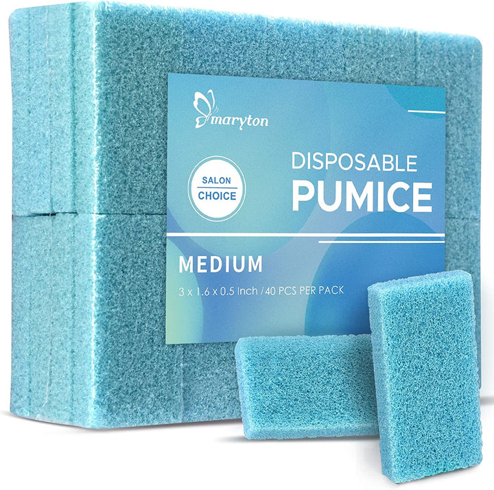 Foot Pumice Stone for Feet Hard Skin Callus Remover and Scrubber (Pack of 4) (Blue)