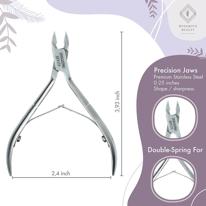 Professional Cuticle Cutter Trimmer Manicure Tools with Double Spring– Perfect Nail Care Tool for Manicure & Pedicure Beauty at Home/Spa/Saloon