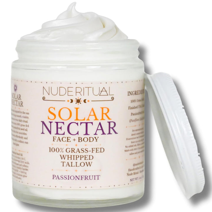 100% Grass-Fed Whipped Tallow Balm for Skin Care – Face + Body – Natural Moisturizer Lotion, 4 Oz (Vanilla Moon)