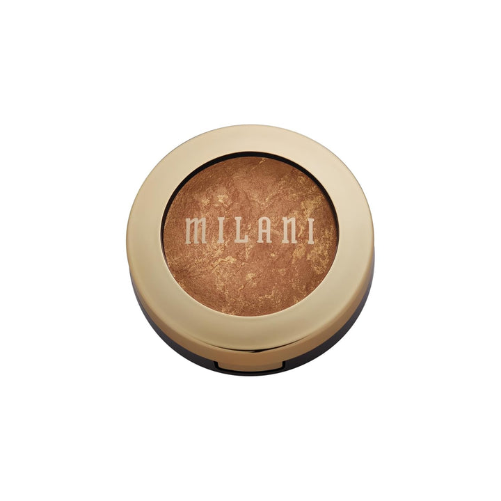 Bronzer Powder - Baked Bronzer Made in Italy, Bronzing Shimmer Highlighter Makeup for Contour -Dolce