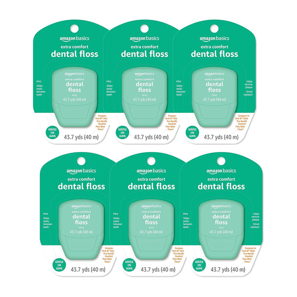 Extra Comfort Mint Dental Floss, 40 M (Pack of 6)