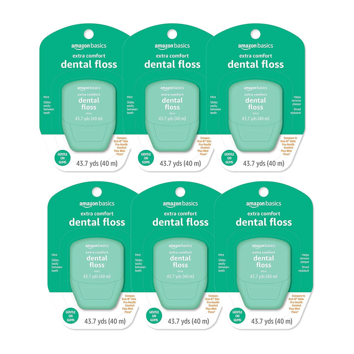Extra Comfort Mint Dental Floss, 40 M (Pack of 6)