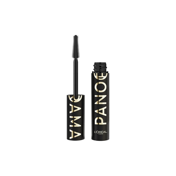Voluminous Panorama Mascara, Volumizing and Lengthening Mascara, Washable Longwear and Smudge Resistant Make Up, Blackest Black, 0.33 Fl Oz