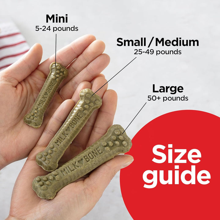 Brushing Chews Daily Dental Dog Treats, Chicken Flavor, Large, 25 Count