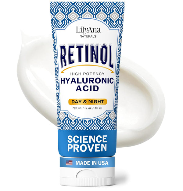 anti Aging Retinol Face Cream for Women – Wrinkle & Neck Cream for Firming, Retinol Moisturizer for Face with Hyaluronic Acid, Hydrating Night Cream for Fine Lines, Collagen Boost