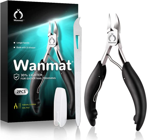Toe Nail Clipper for Ingrown or Thick Toenails,Toenails Trimmer and Professional Toenail Nipper for Seniors with Stainless Steel Surper Sharp Blades