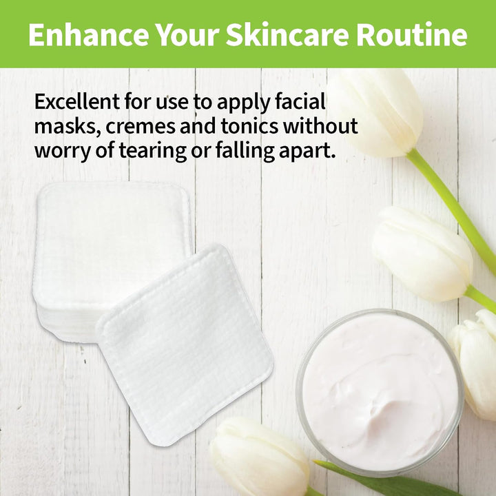 Forpro Premium Pure & Simple XL Facial Pads, Triple Layered Ultra Soft Disposable Makeup Remover Pads, 100% Vegan & Cruelty-Free, 60-Count