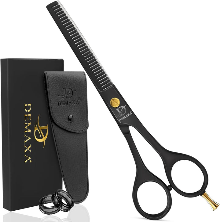 Professional Hair Scissors 6.5 Inch - Premium High Carbon Stainless Steel Barber Salon Hair Shears for Haircut Scissors - Ergonomic Design Super-Sharp Hair Cutting Shears Blades